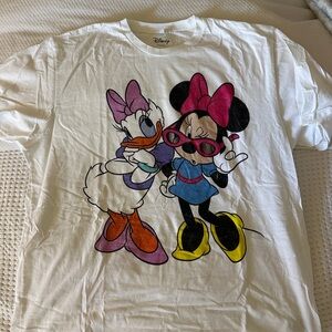 Disney Minnie and Daisy White T-Shirt